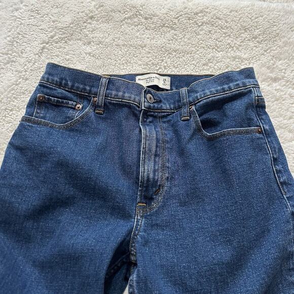 Abercrombie & Fitch Womens Skinny High Rise Jeans Size 6Short / 28 Dark Wash - Picture 2 of 7